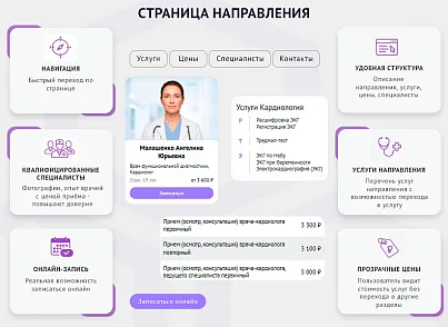 ZEBRA.MED – Медицинский центр с модулем записи (webstudiosamovar.medicina) - решение для Битрикс
