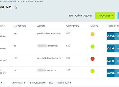 AmoCRM — интеграция с интернет-магазинами (rover.amosale) - решение для Битрикс