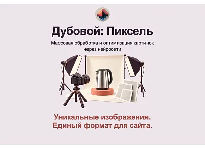 Дубовой: Пиксель - массовая обработка и оптимизация картинок через нейросети (dubovoi.pixel) - решение для Битрикс