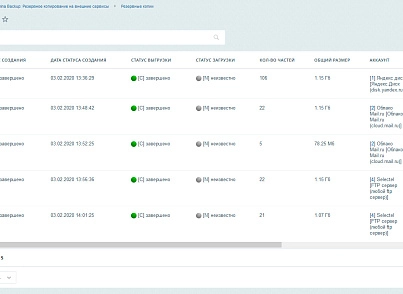 Ammina Backup: Резервное копирование (бэкап на Яндекс диск, FTP, Dropbox, Mail.ru, SFTP) (ammina.backup) - решение для Битрикс