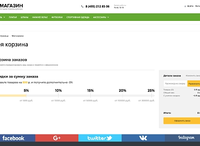 SMART Корзина - скидки от суммы товаров в корзине (ade.smartcart) - решение для Битрикс