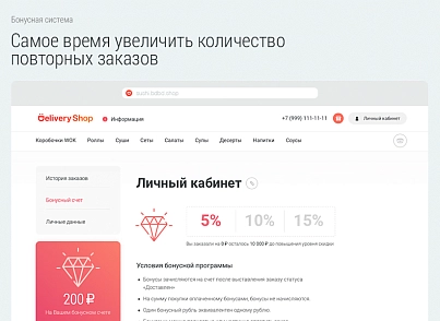 Delivery Shop. Доставка суши. (bd.deliverysushi) - решение для Битрикс